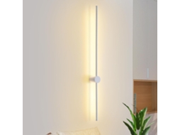 Nettlife Candeeiro De Parede Led Interior Moderna 100 Cm Branco Quente 3000 K Orientável, Regulável, Em Alumínio, Para Uso Diário, Em Casa