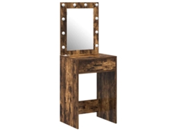 Mesa de Maquiagem com Gaveta Carvalho Fumado com 50x41x135 cm MAISON EXCLUSIVE