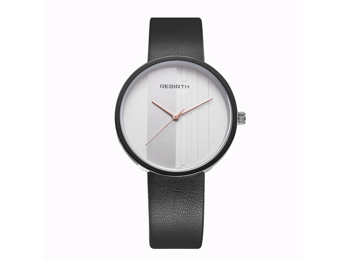 Relógio de Pulso Feminino Simples Estilo Tendência com Pulseira de Couro Pu e Movimento de Quartzo