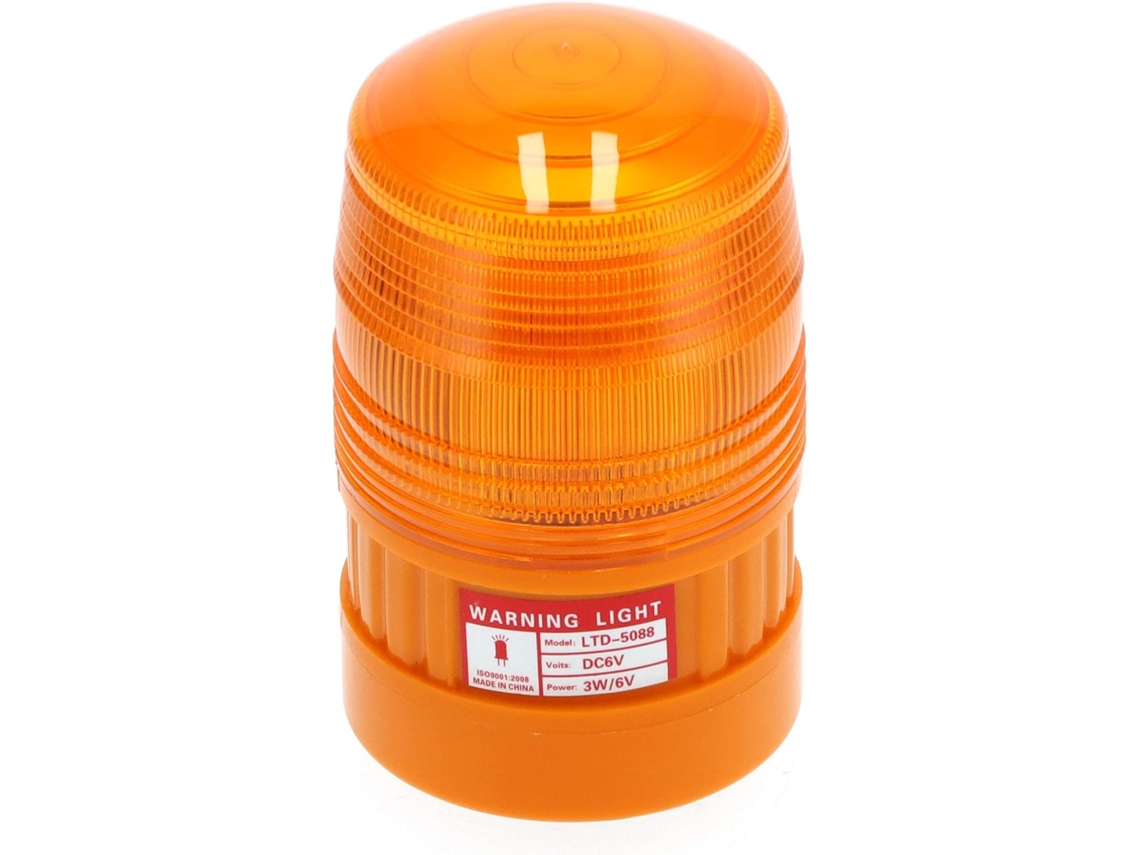 Luz De Advertência Led Alimentada Por Bateria Com Base Magnética, Dc 6v 3w, Farol Alto, Luz De Emergência, Sinalizador