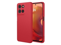 Capa Protetora Tkdaddy Para Motorola Moto G15 4g / G15 Power 4g, Tpu Macio, À Prova De Choque, Vermelha