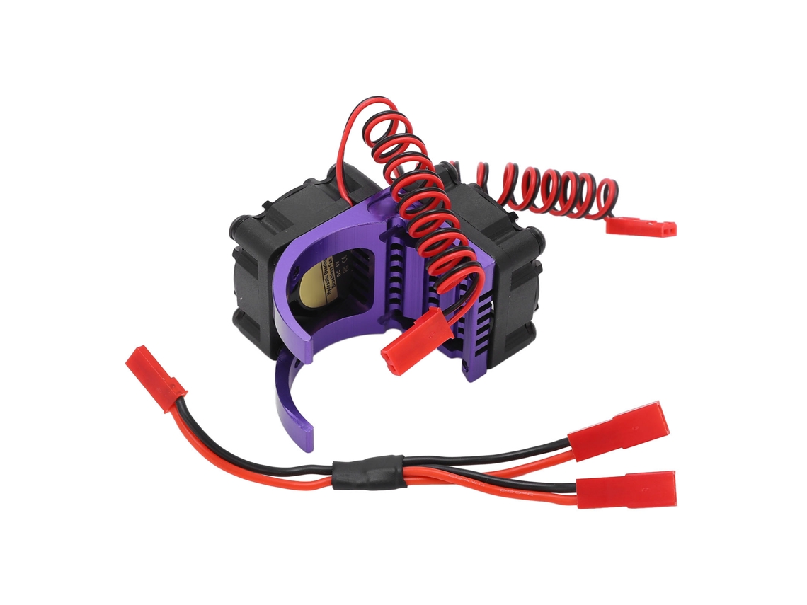 Mali dissipador de Calor com Cooler para Motor Rc 36mm 550 3650 3660 3670 3674 Roxo