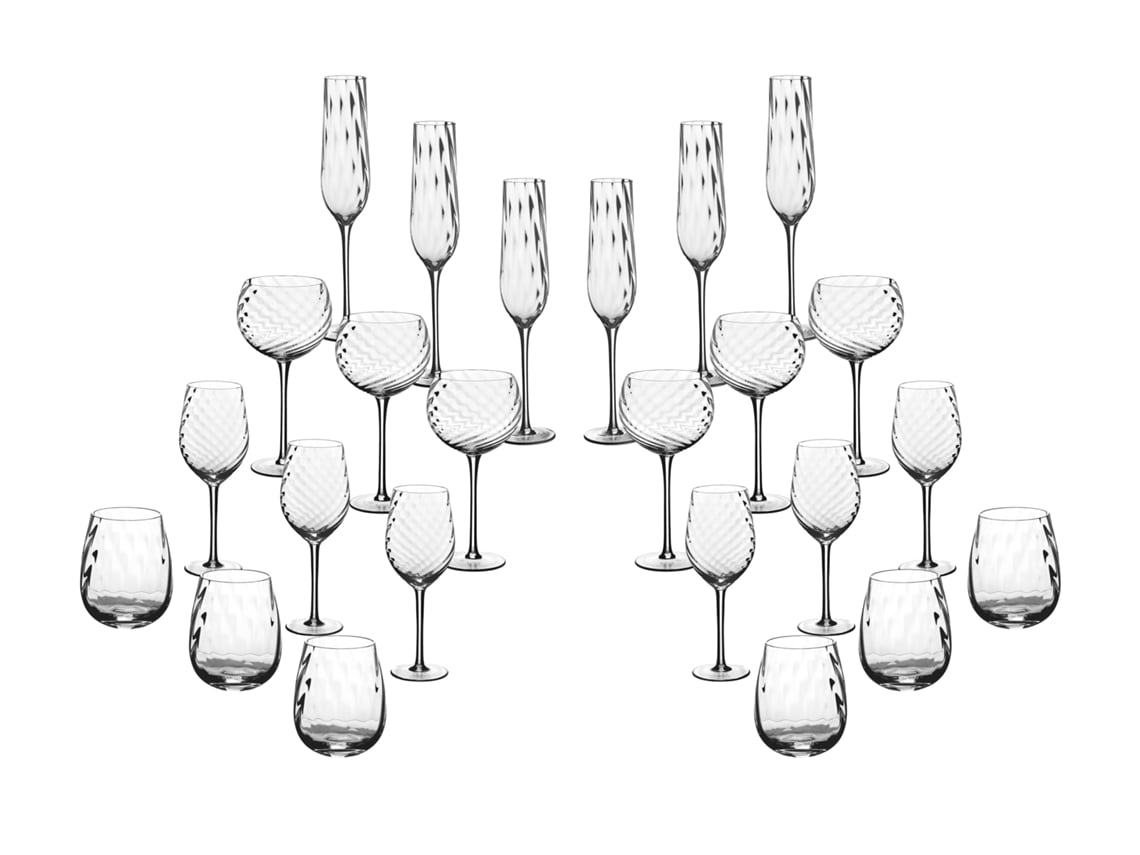 Conjunto Completo De Copos Sten - 24 Peças