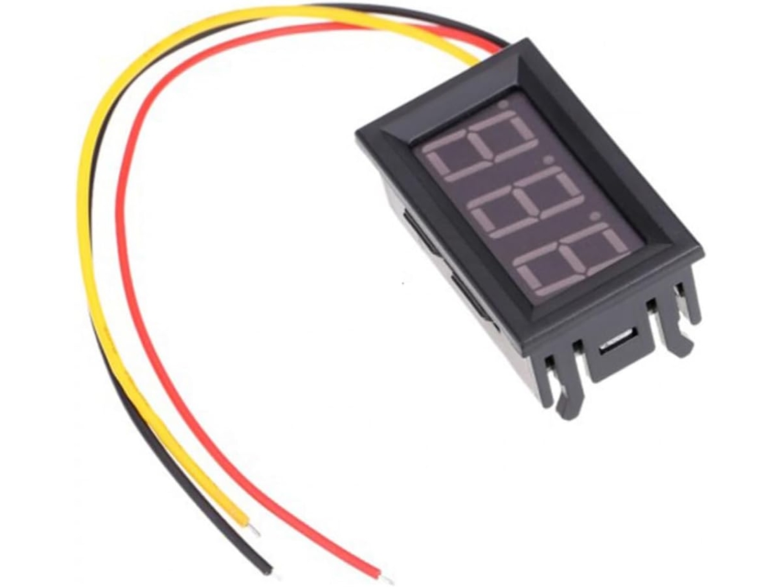 Voltímetro Digital De Três Fios Uonlytech Com Display Lcd Para
