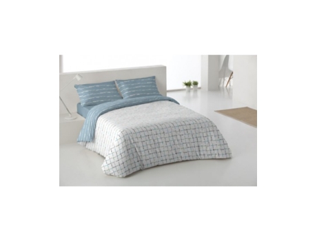 Capa de edredão azul Anthe 180 cm HOME