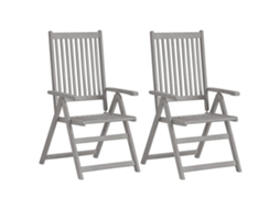 Maison Exclusive - Cadeiras Jardim Reclináveis C/ Almofadões 4 Pcs Acácia Maciça