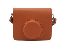 Bolsa De Cámara Instantánea De Pu Con Textura De Lujo Ligero Compatible Con Fujifilm Mini Evo Marrón