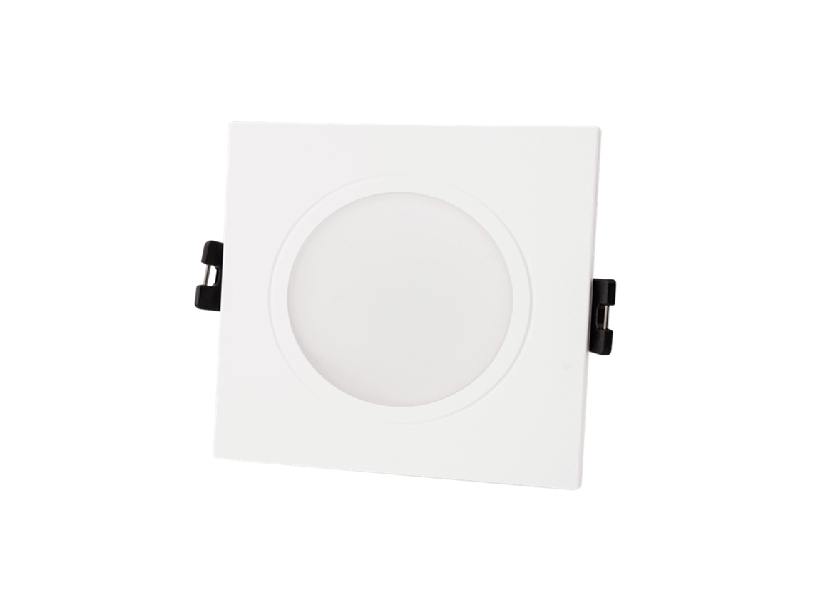 Aro Downlight Quadrado Ip65 para Lâmpada Led Gu10 / Gu5.3 Corte Ø75 Mm Maxis LEDKIA