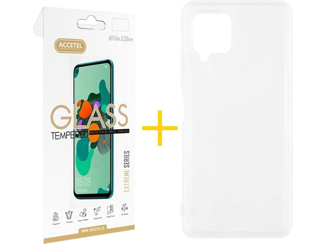 Capa e Película Samsung A12 5G ACCETEL 3716 Transparente