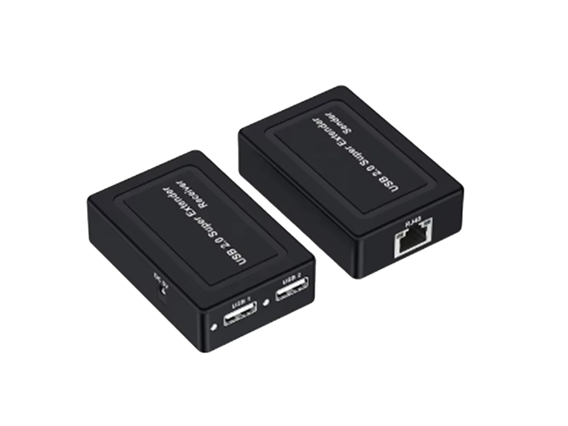 Extensor Usb 2.0 De 100 M Com 2 Portas Via Cabo Rede Ethernet Cat5e