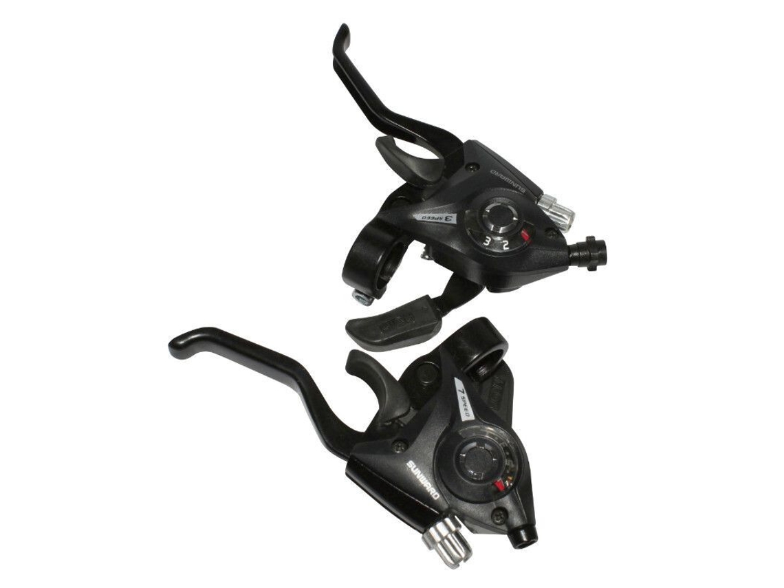 Par de alavancas de bicicleta de alumínio compatíveis com Shimano P2R V-Brake