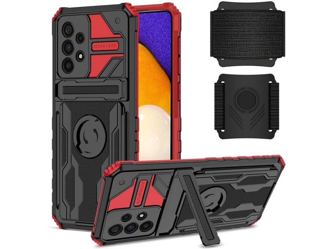 Capa Samsung Galaxy A53 5G HFS-HOUSE Kickstand (Vermelho)
