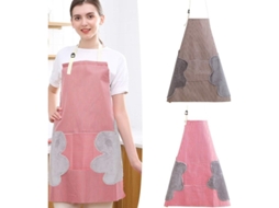 Delantales Ajustáveis Impermeáveis Com Bolsos Grandes Para Cozinha, Jardim E Churrasco