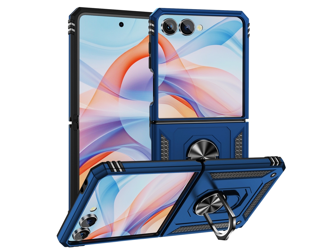 Capa Para Samsung Galaxy Z Flip 4, Suporte Anel Magnético. Czhhmartazul