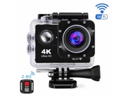 Câmera De Ação Esportiva 4k 1080p Wifi De Ultra Alta Nitidez, 16 Megapixels, À Prova Dágua, Dvr, Filmadora - Branca SUNNY SPACES