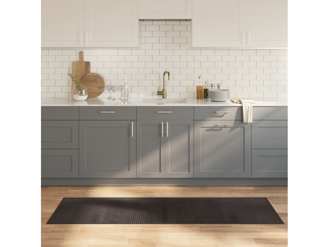 Vidaxl Tapete Retangular 60x200 Cm Bambu Castanho-escuro