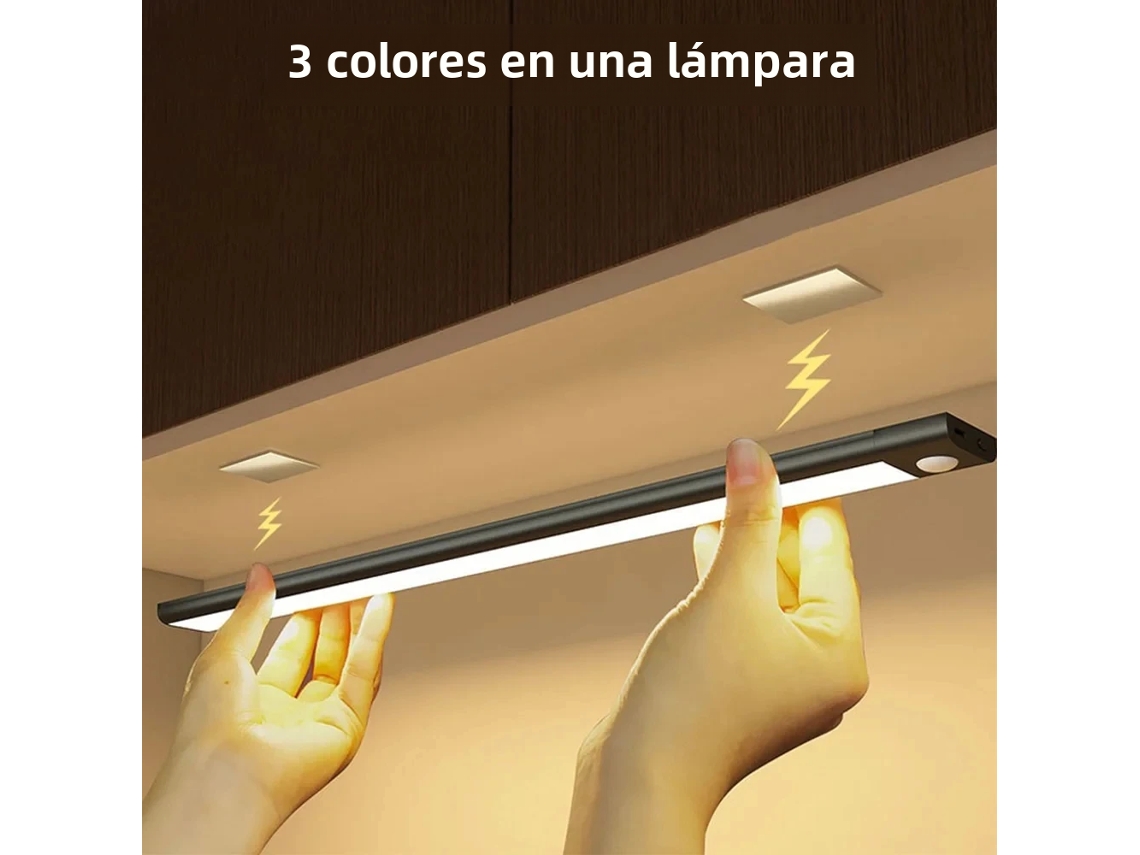 Esta Luz Noturna Led É Recarregável Via Usb E Possui Sensor De Movimento E Design Sem Fio.