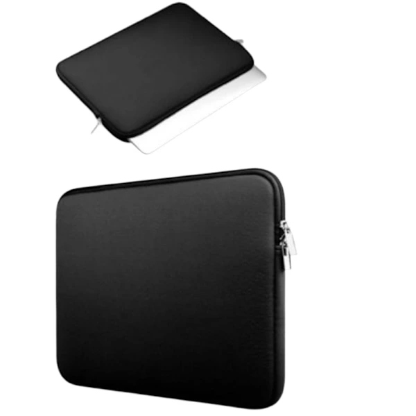 Capa Para Laptop Compatível Com Modelos De 13 E 15 Polegadas, Incluindo Macbook Pro E Air. Preta - 15,6 Polegadas.