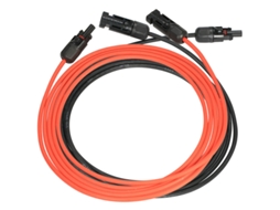 Conector Mc4, Cabo de Extensão Fotovoltaica Dupla Pv1, F, 3 Metros BRILVIBERA