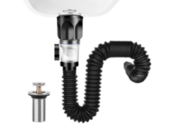 Kitchen Sink Drainage Parts,complete Sink Drainage Set,flexible Retractable Drain Pipe,bathroom Sink Drain With Retractable Feature Btforus