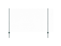 Conjunto 1 Painel De Cerca Vidaxl Verde Aço (10 X 1,4 M)