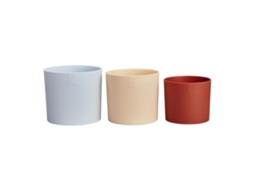 Vaso De Flores Lex Pott Conjunto 14 Azul Rosa Laranja C 14 X L 13,8 X A 12 Cm Interior 100 Reciclado Elho