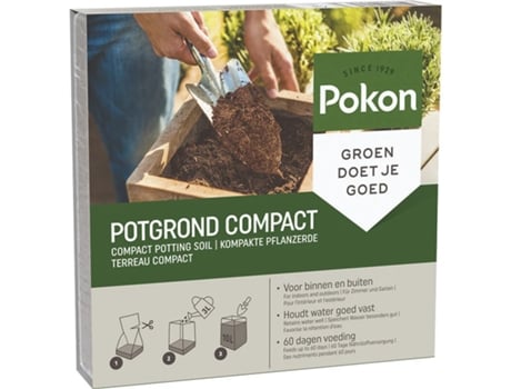 Fertilizante - POKON - Substrato de coco para vasos - Conjunto de 1 - Vaso 0 cm - Altura 18 cm
