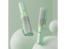Máquina De Cortar Cabelo 2 Em 1 Com Aspiração Hexinyigjly Silencioso, 2 Velocidades, À Prova De Água Verde