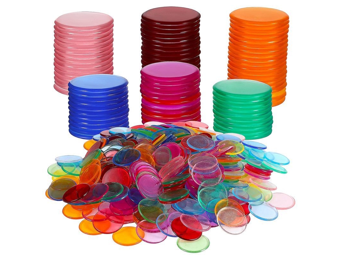 2026 400 Fichas Redondas de Bingo, Marcadores para Cartones de Bingo, Accesorios para Juegos de Conteo