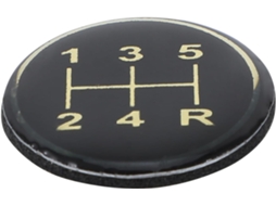 Adesivo De Resina Epóxi Para Botão De Velocidade, Adesivo Automotivo, Preto, Design Personalizado