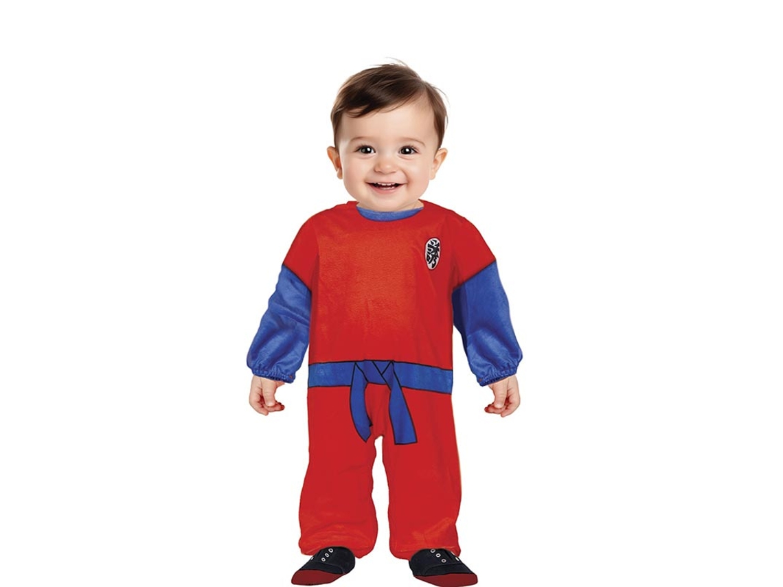 Fato de guerreiro espacial vermelho para bebé