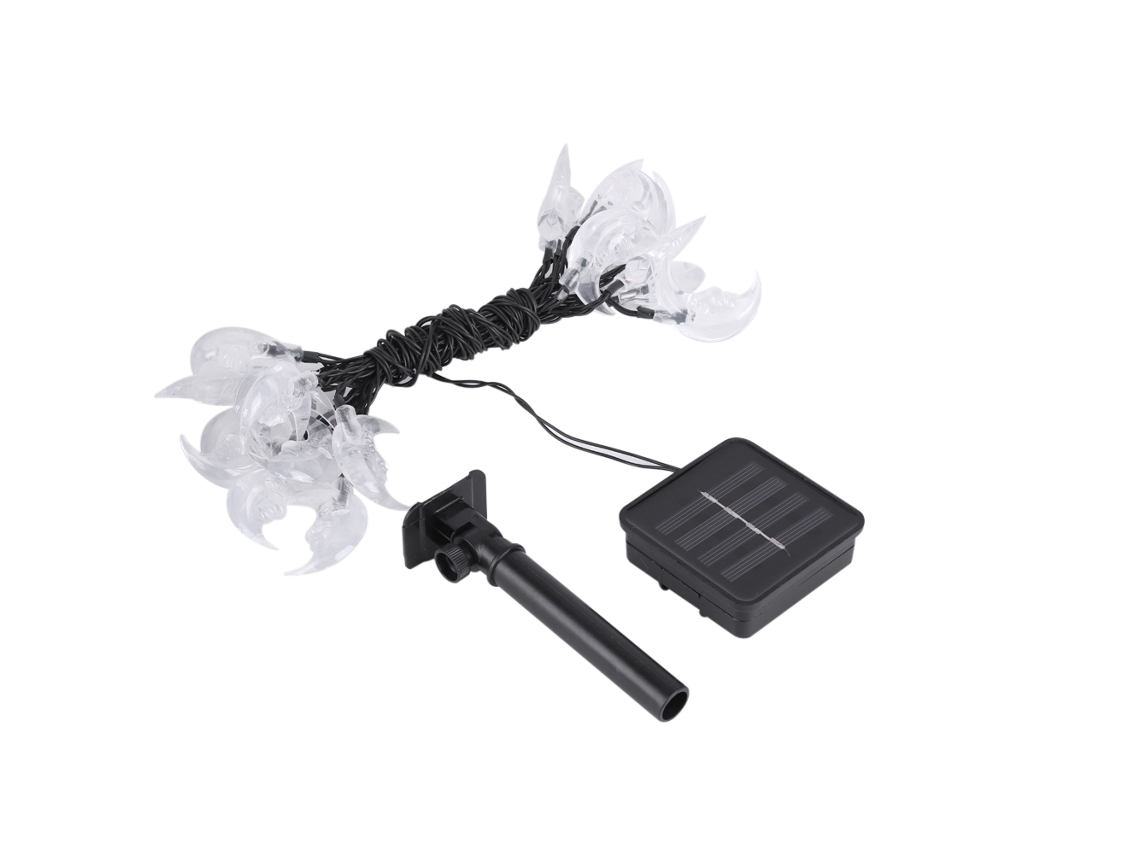 Laxiscreed Tiras De Luz Solar Com 20 Leds Moon Pattern Para Jardim, Casa E Festas