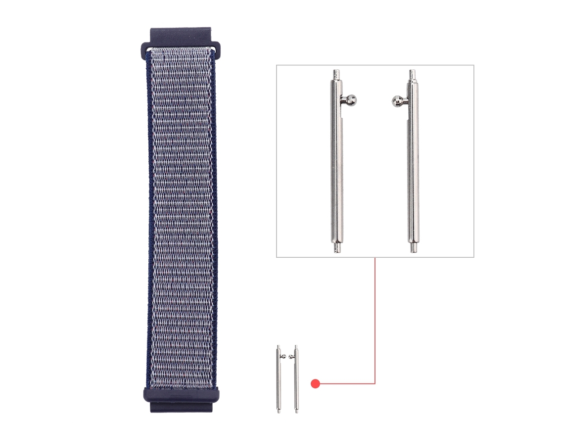 Pulseira de nylon para relógio Samsung Gear S2 Classic (azul)
