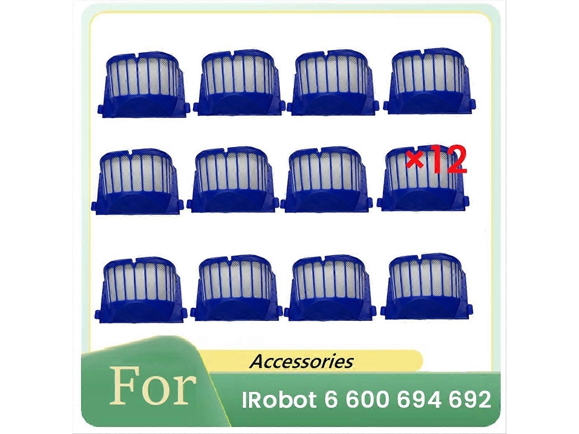 Conjunto De 12 Filtros De Limpeza Para Robôs Aspiradores Da Série 6