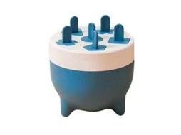Molde de Picolés Mini Desmontável 6 Cavidades Material Pp Seguro Durável Azul | S/MARCA