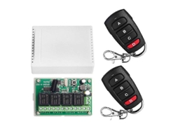 Controle Remoto Dc12v 24v 4ch Com Interruptor Receptor 433m