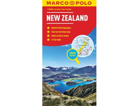 Livro new zealand marco polo map de marco polo (inglês)