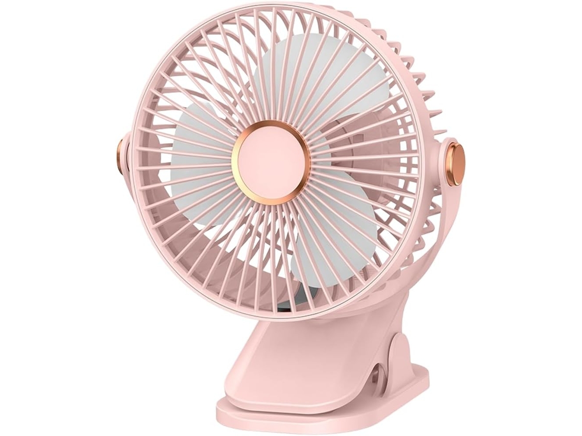 Ventilador De Mesa: Silencioso 30 Cm (12 Polegadas) Recarregável Via Usb Com Suporte Para Celular,