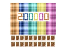 Ats 200000 Pérolas de Água Doce e Coloridas 7 8mm para Brinquedos Infantis