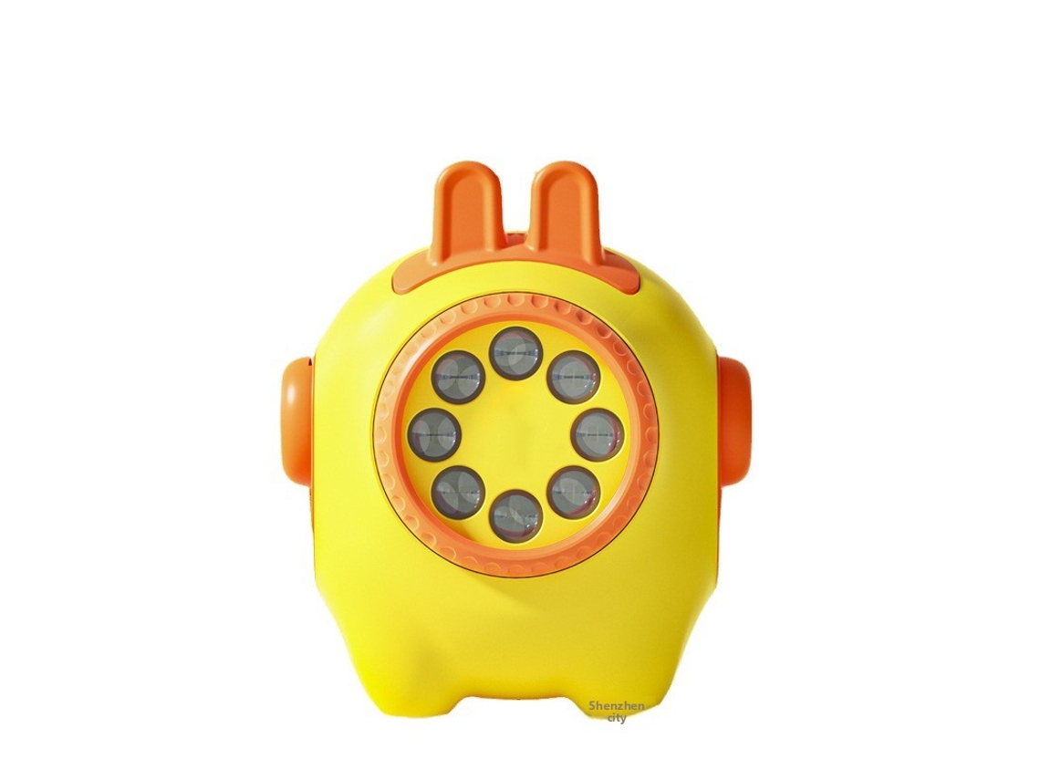 Projetor Educativo Infantil Em Inglês Brinquedo Inteligente, Músicas Para Dormir Sfushos (amarelo Limão, 10 Cartões 98 Conteúdos)