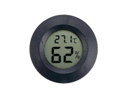 Mini Higrômetro E Termômetro Lcd Redondo Para Ambientes Internos Nostalgia88 (preto)