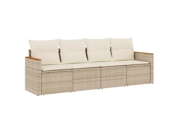 Garden Sofa Set, Garden Sofa Sets Vidaxl Bege Rattan / Vime (n/a)