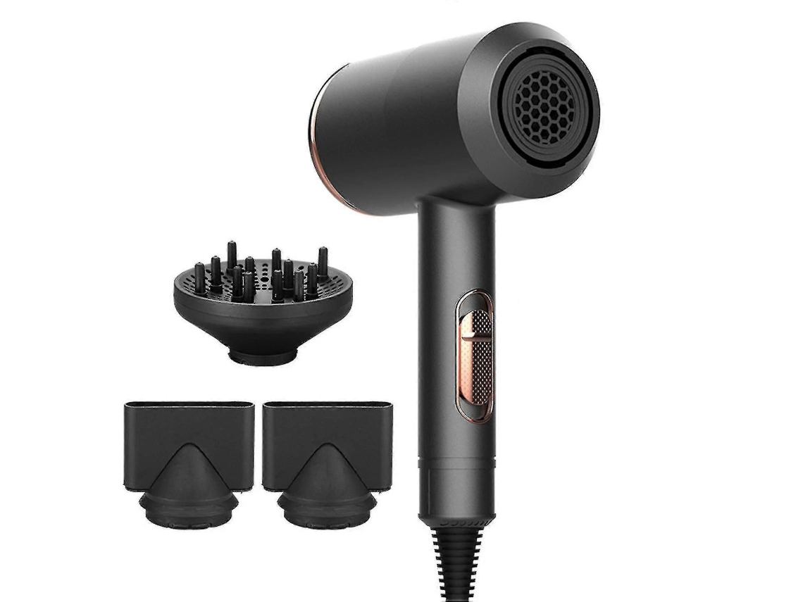 Secador de Cabelo Iônico Negativo com Difusor, 5 Configurações de Velocidade e Plugue Europeu. TAISHENGDA