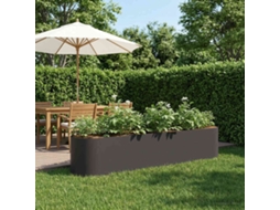 Vidaxl Cama De Jardim Elevada Preto 200 X 40 X 40 Cm