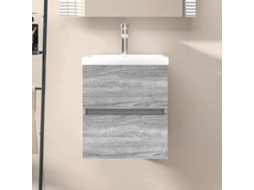 Vidaxl Móvel P/ Lavatório 41x38,5x45 Cm Derivados Madeira Cinza Sonoma