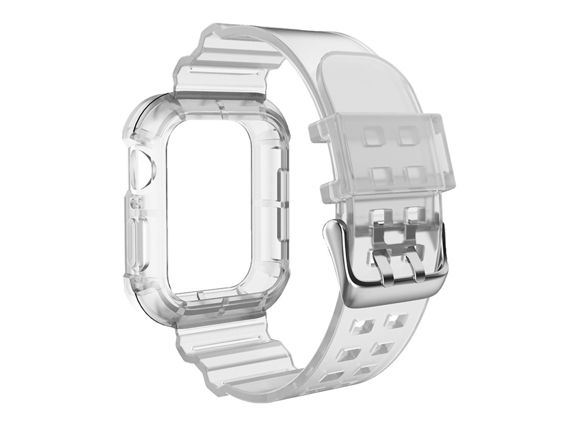 Correa De Reloj Reemplazo Tpu Ajustable Transparente Para Iwatch 42/44/45mm