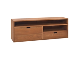Tv Cabinet, Tv Cabinets Vidaxl Marrom Teca (n/a)