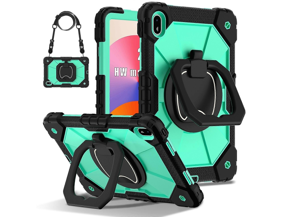 Capa Híbrida De Silicone E Pc Com Robô Em Cores Contrastantes Para Tablet Huawei Matepad Se 11 2024