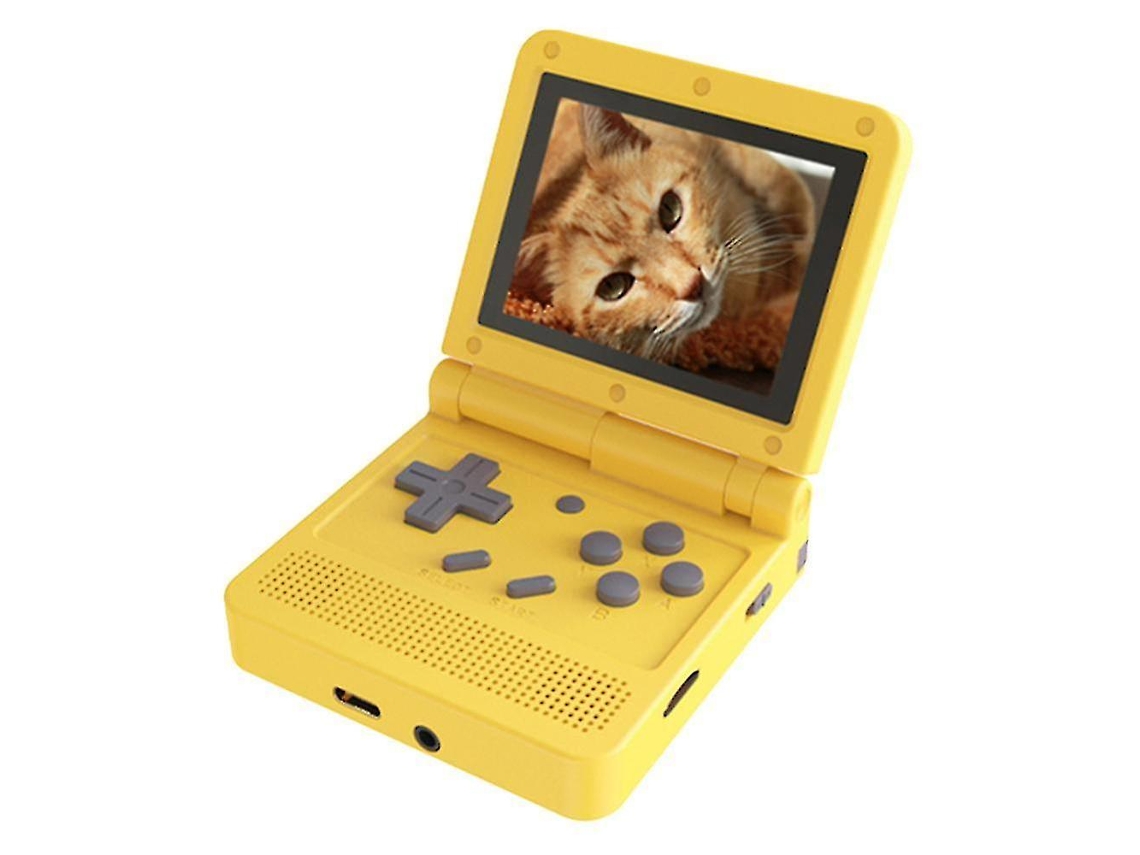 Console De Jogos Retrô Powkiddy V90 De Código Aberto, Versão De 3,0 Polegadas VONKELIOS (amarelo)