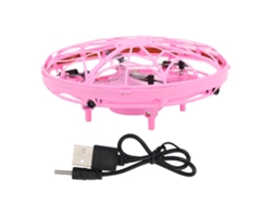 Mali drone Mini Mão Ufo com Sensor de Movimento e Luz Led Brinquedo para Crianças Rosa